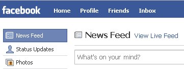 Facebook: Live vs News feed